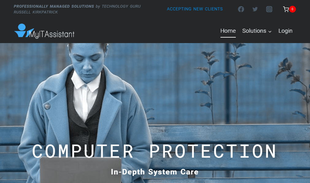 MyITAssistant Website Screenshot